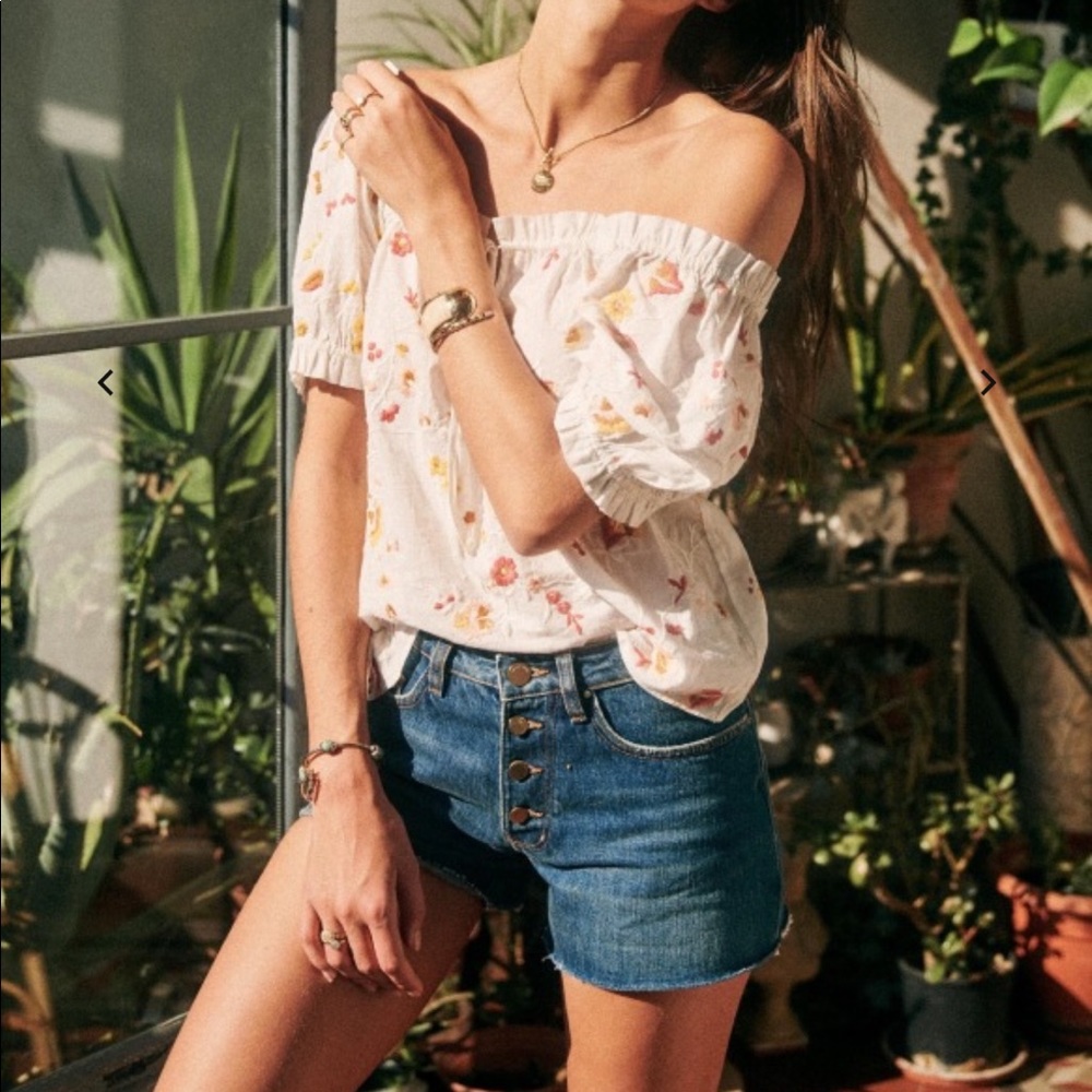 Sezane Denim Shorts